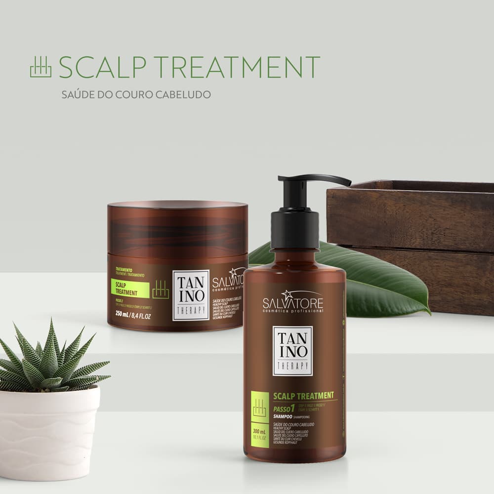 Kit Salvatore Tanino Scalp + Creme Corpo Agua de Coco + Bag