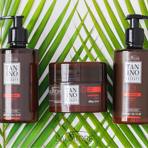 Kit Salvatore Tanino Curl Hair + Creme Corporal + Bag