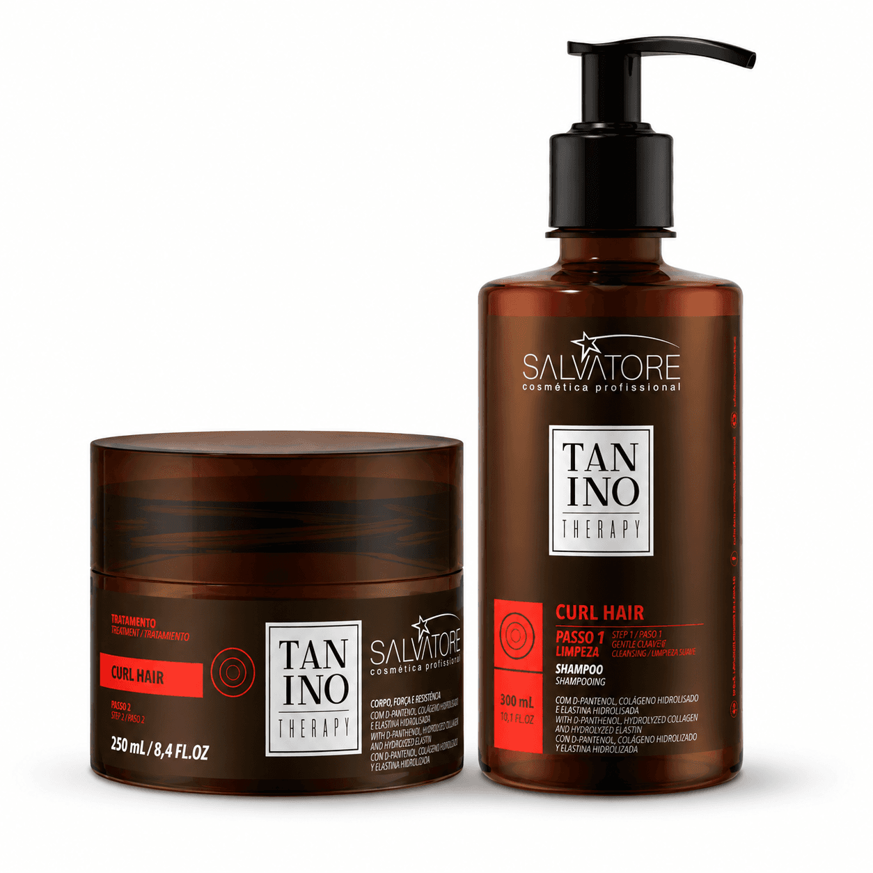 Kit Tanino Therapy Curl Hair Home Care Shampoo e Condicionador