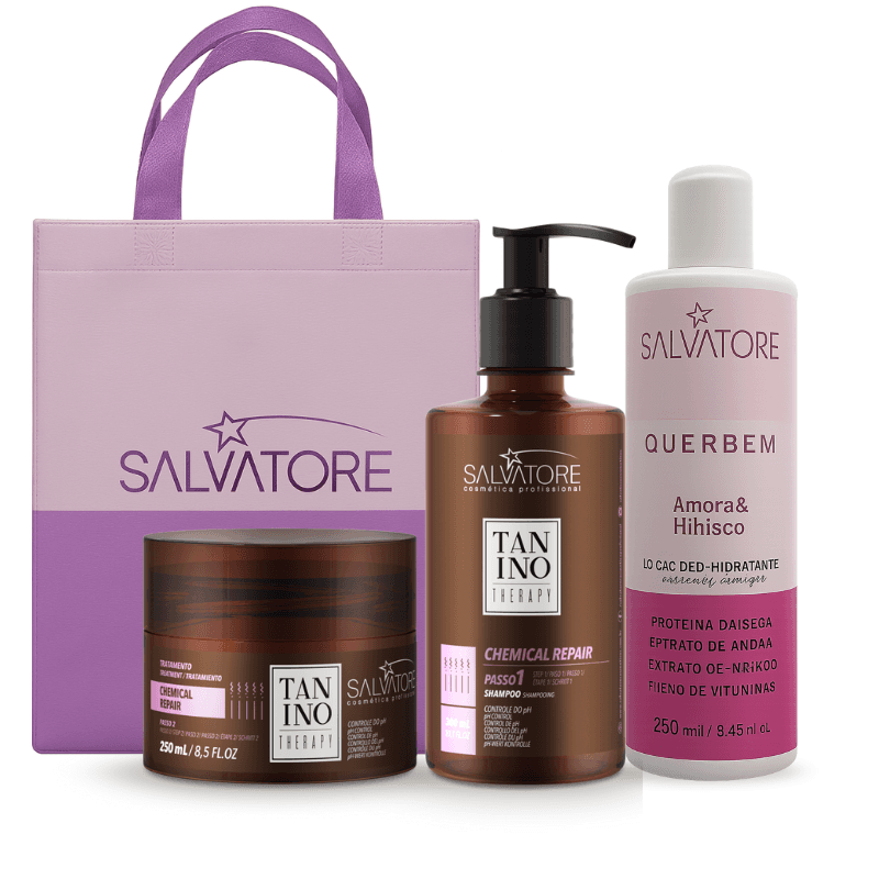 Kit Tanino Therapy Chemical + Creme Corpo Amora e Hibisco