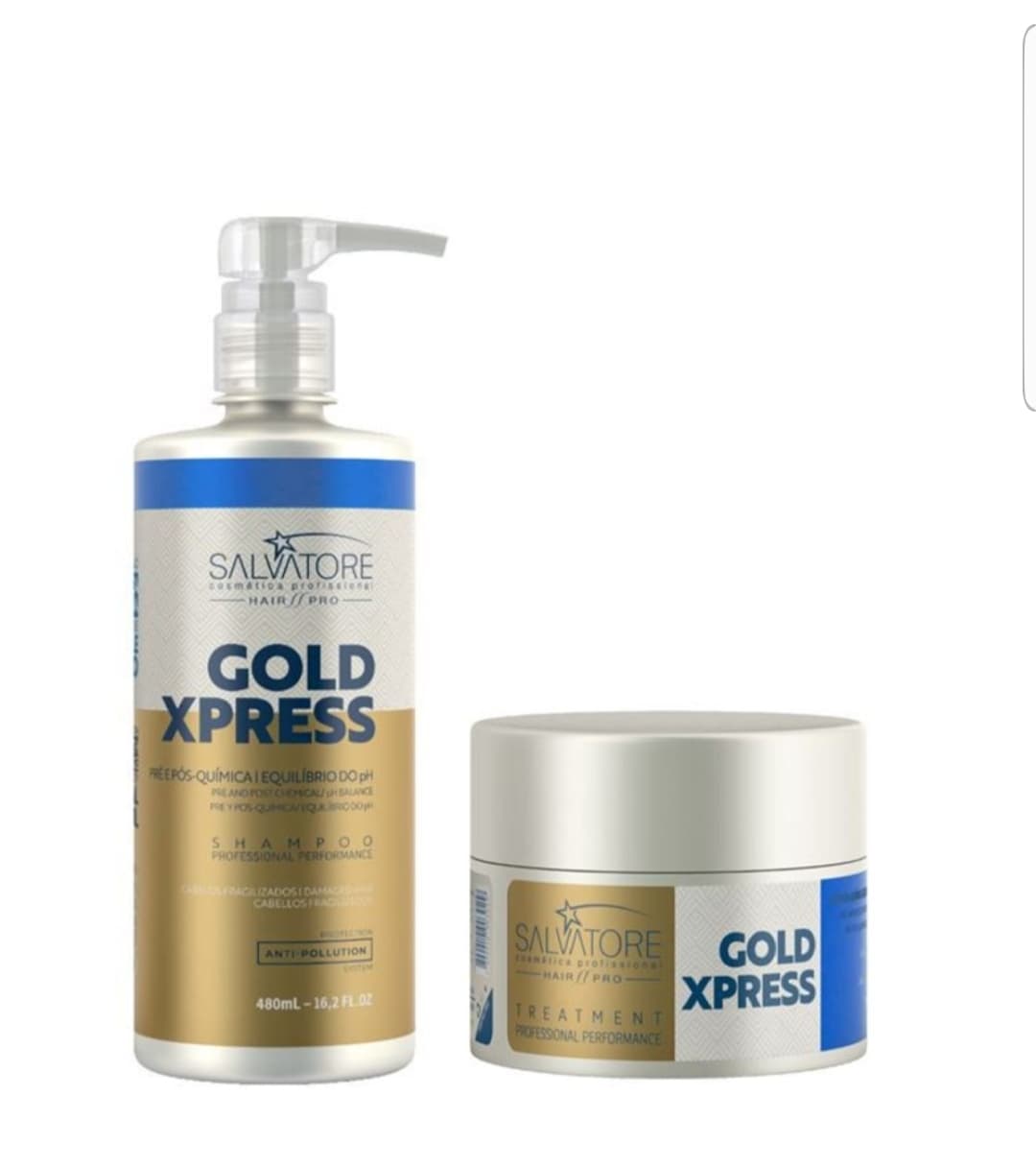 Kit Gold Xpress Salvatore Shampoo 480ml+ Condicionador 250ml