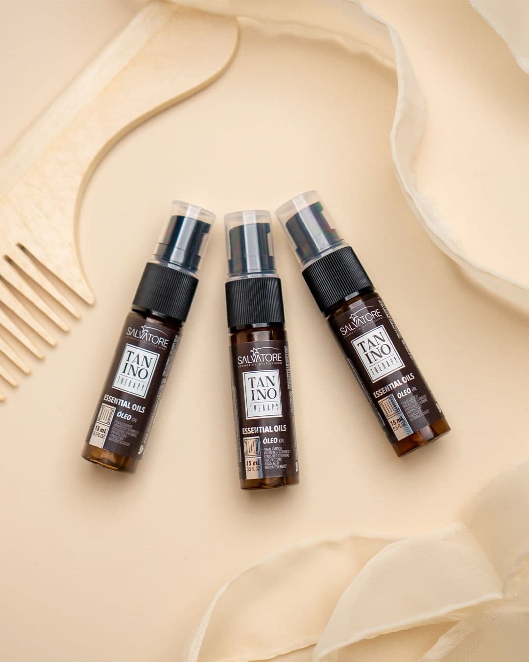 Tanino Leave-in Touch 120ml + Serum TT Protein + Oleo E 15ml