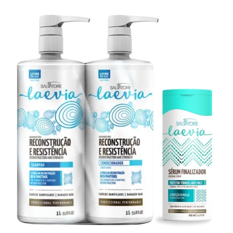 Laevia Kit Reconstrução Capilar 1L + Sérum