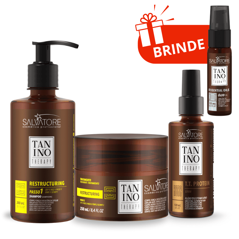 Kit Tanino Therapy Restructuring + T.T Protein + Brinde
