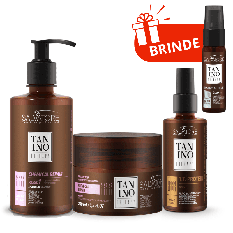 Kit Tanino Therapy Chemical + T.T Protein + Brinde